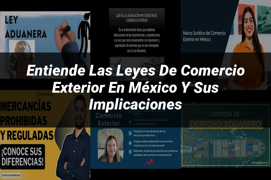 "Entiende las Leyes de Comercio Exterior en México y sus Implicaciones"