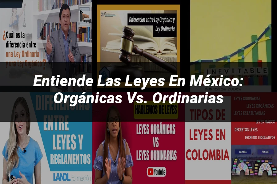 "Entiende las Leyes en México: Orgánicas vs. Ordinarias"