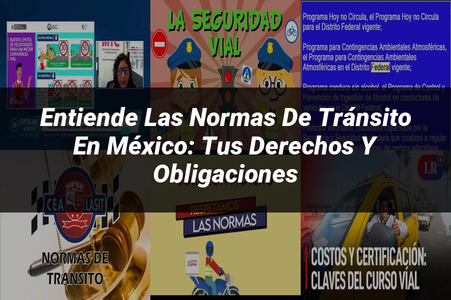 "Entiende las Normas de Tránsito en México: Tus Derechos y Obligaciones"