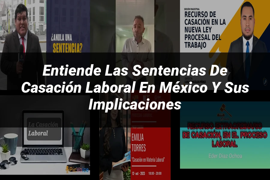 "Entiende las Sentencias de Casación Laboral en México y sus Implicaciones"