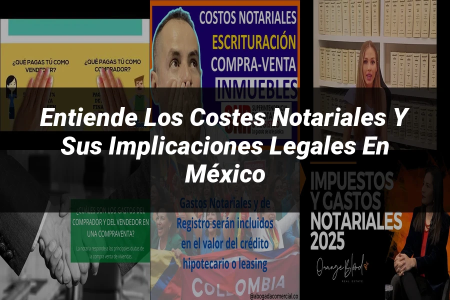 "Entiende los Costes Notariales y sus Implicaciones Legales en México"
