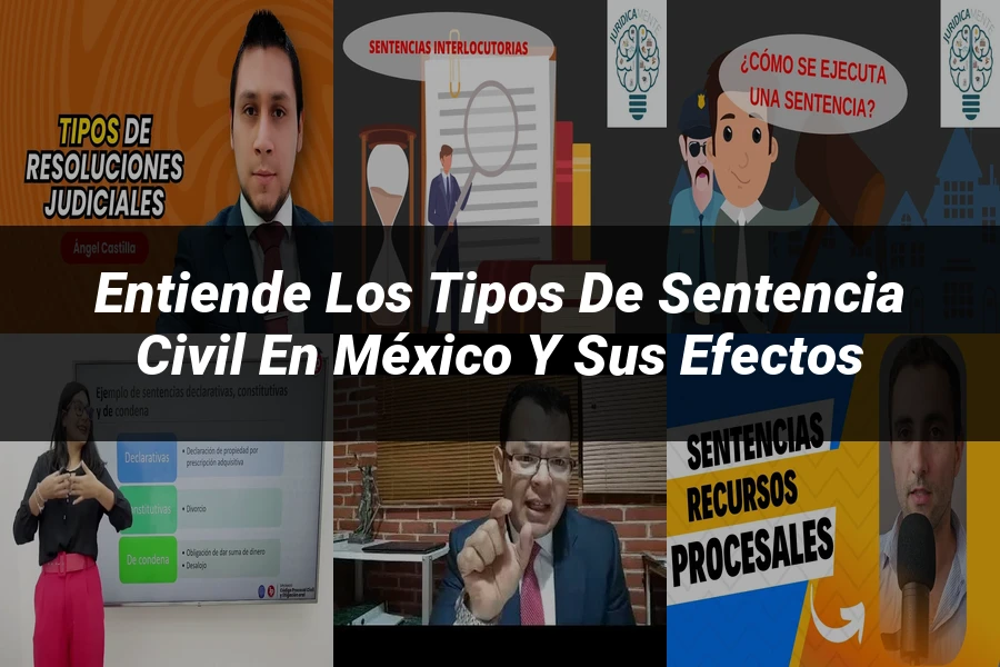 "Entiende los tipos de sentencia civil en México y sus efectos"