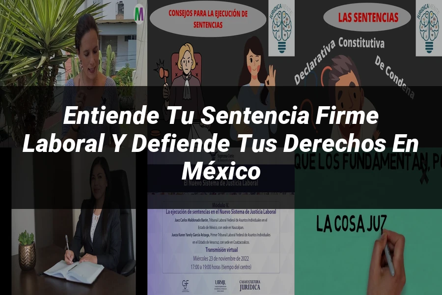 "Entiende tu Sentencia Firme Laboral y Defiende tus Derechos en México"