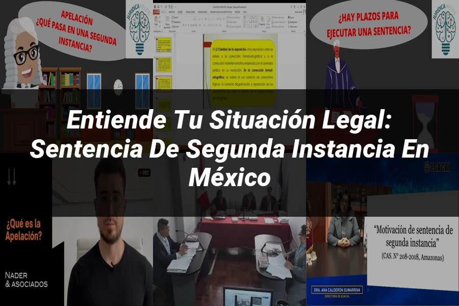 "Entiende tu Situación Legal: Sentencia de Segunda Instancia en México"