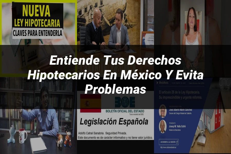 "Entiende tus Derechos Hipotecarios en México y Evita Problemas"