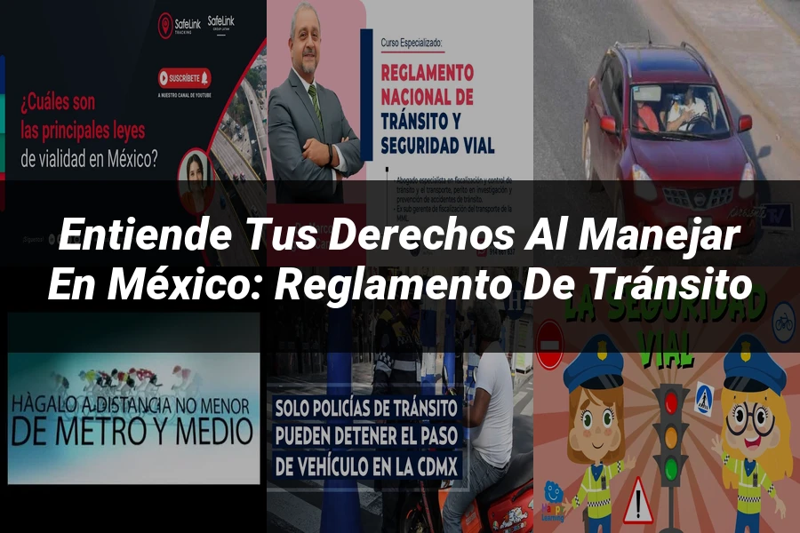 "Entiende tus Derechos al Manejar en México: Reglamento de Tránsito"