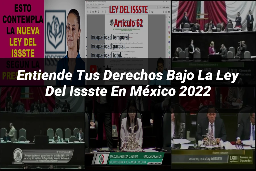 "Entiende tus Derechos bajo la Ley del ISSSTE en México 2022"