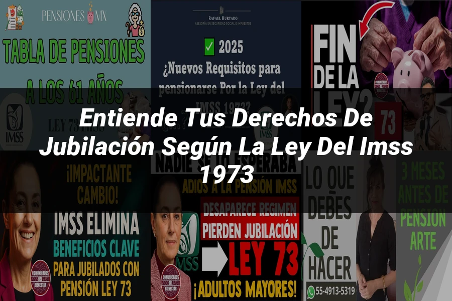 "Entiende tus Derechos de Jubilación según la Ley del IMSS 1973"