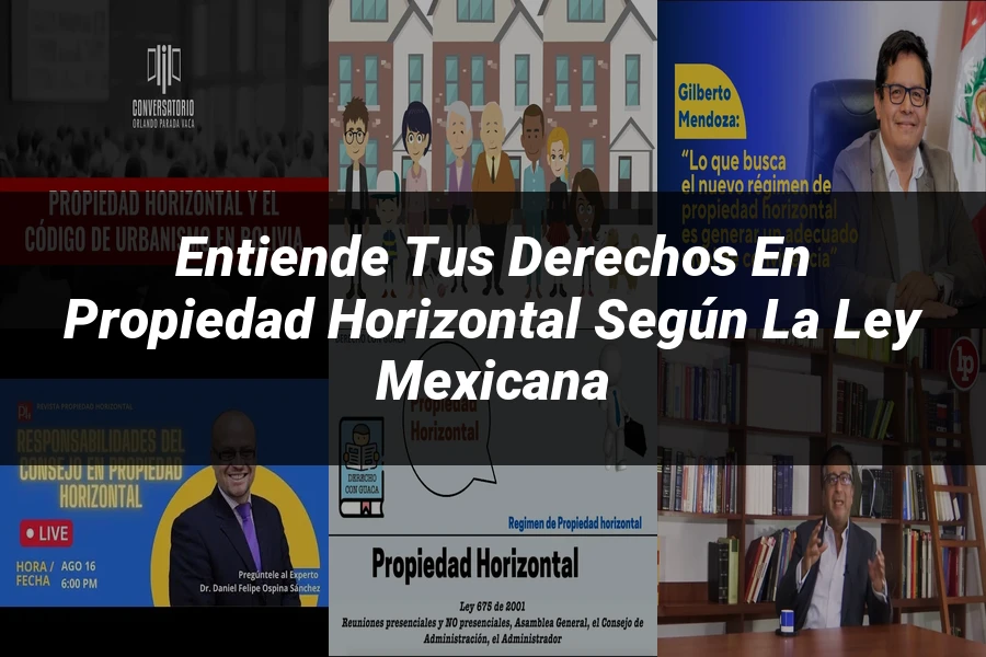 "Entiende tus Derechos en Propiedad Horizontal según la Ley Mexicana"