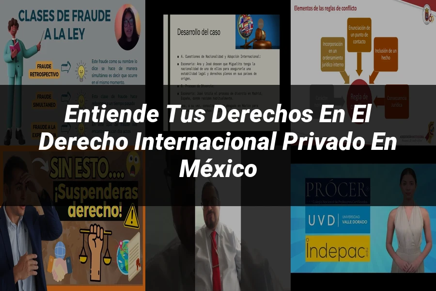 "Entiende tus Derechos en el Derecho Internacional Privado en México"