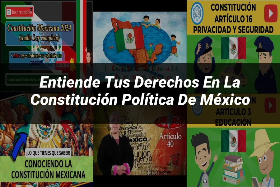 "Entiende tus Derechos en la Constitución Política de México"