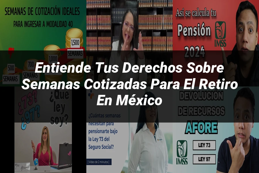 "Entiende tus Derechos sobre Semanas Cotizadas para el Retiro en México"