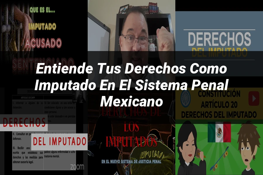 "Entiende tus derechos como imputado en el sistema penal mexicano"