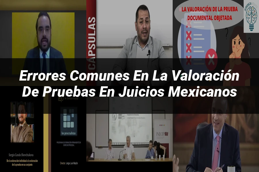 "Errores Comunes en la Valoración de Pruebas en Juicios Mexicanos"