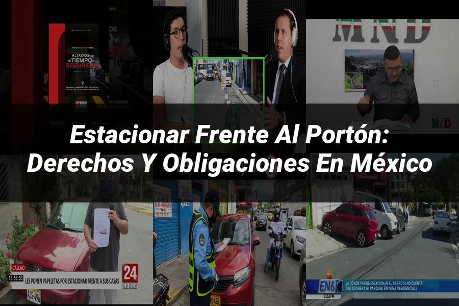 "Estacionar frente al portón: derechos y obligaciones en México"
