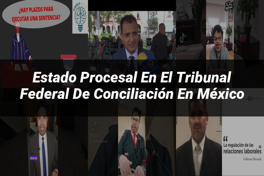 "Estado procesal en el tribunal federal de conciliación en México"