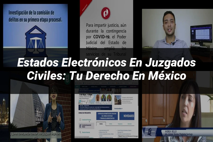 "Estados Electrónicos en Juzgados Civiles: Tu Derecho en México"