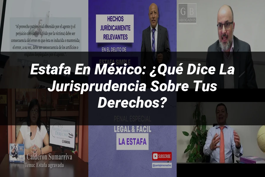 "Estafa en México: ¿Qué Dice la Jurisprudencia sobre tus Derechos?"