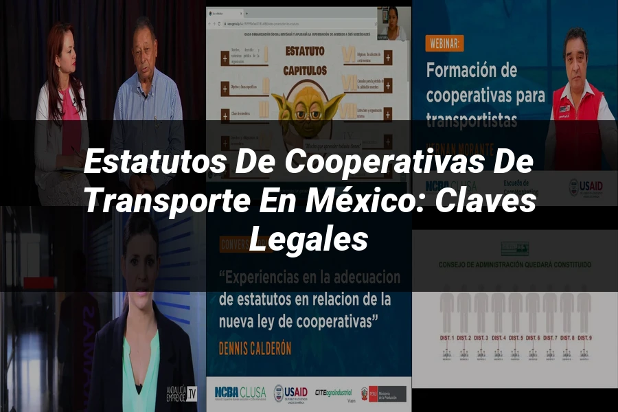 "Estatutos de Cooperativas de Transporte en México: Claves Legales"