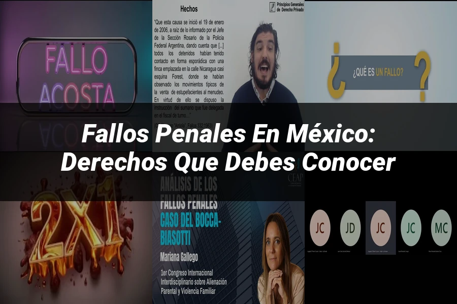 "Fallos Penales en México: Derechos que Debes Conocer"