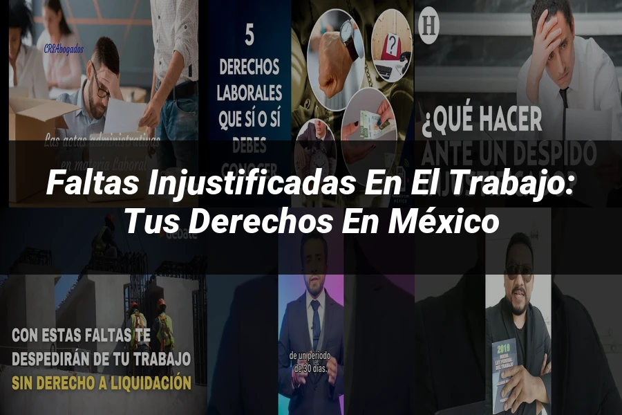 "Faltas injustificadas en el trabajo: tus derechos en México"