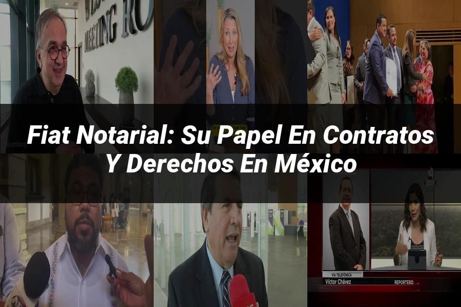 "Fiat notarial: su papel en contratos y derechos en México"