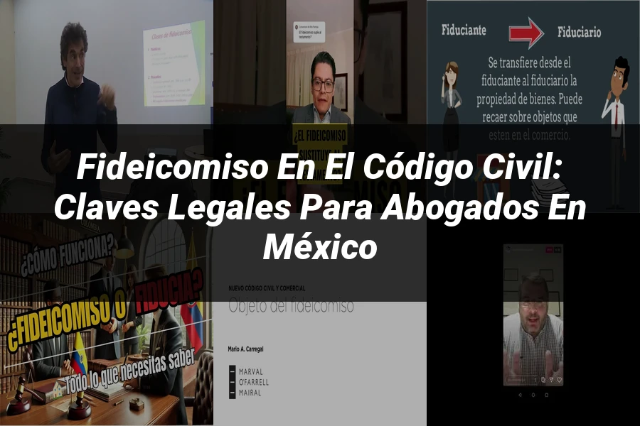 "Fideicomiso en el Código Civil: Claves Legales para Abogados en México"