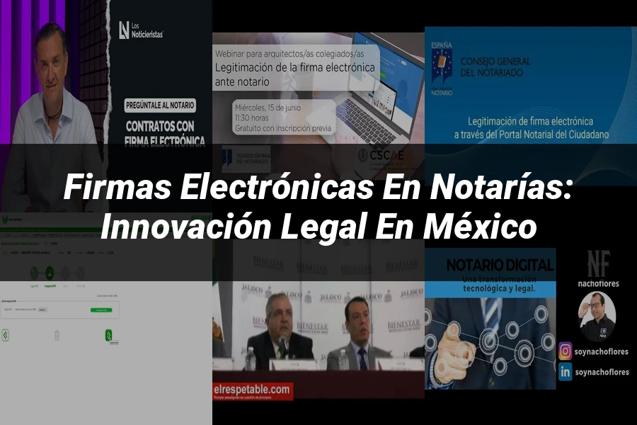 "Firmas Electrónicas en Notarías: Innovación Legal en México"