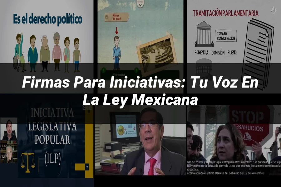 "Firmas para Iniciativas: Tu Voz en la Ley Mexicana"