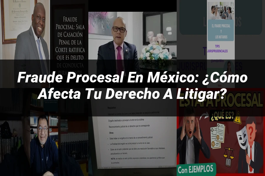 "Fraude procesal en México: ¿Cómo afecta tu derecho a litigar?"