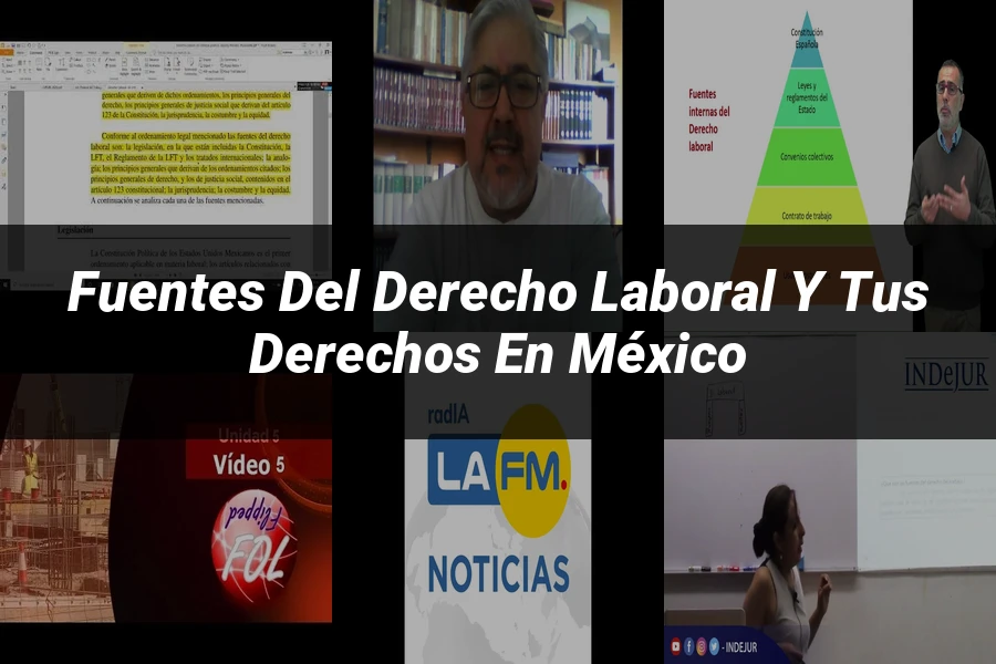 "Fuentes del derecho laboral y tus derechos en México"