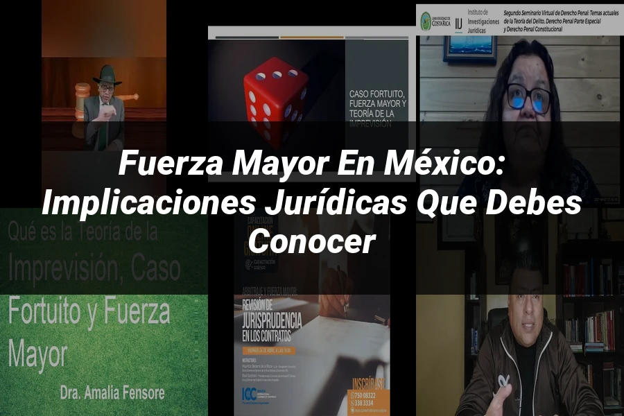 "Fuerza Mayor en México: Implicaciones Jurídicas que Debes Conocer"