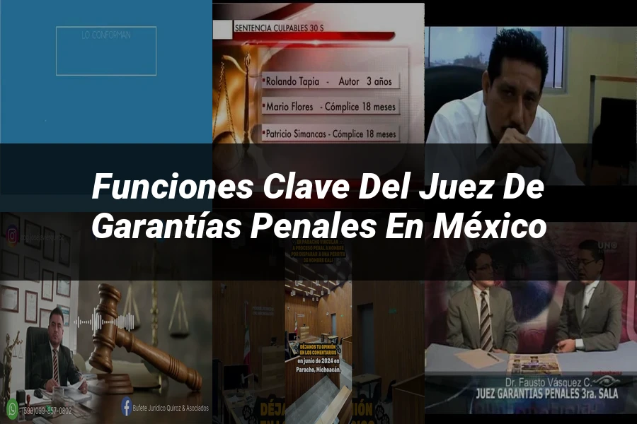 "Funciones Clave del Juez de Garantías Penales en México"