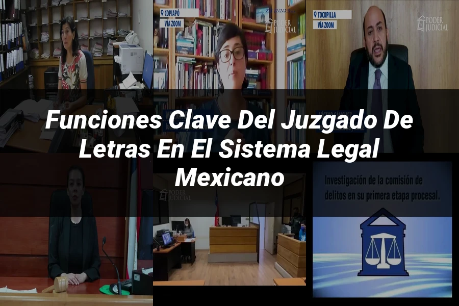 "Funciones Clave del Juzgado de Letras en el Sistema Legal Mexicano"