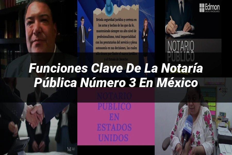 "Funciones clave de la notaría pública número 3 en México"