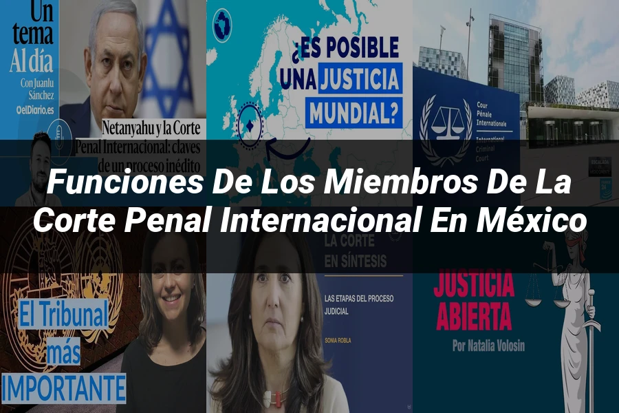 "Funciones de los Miembros de la Corte Penal Internacional en México"