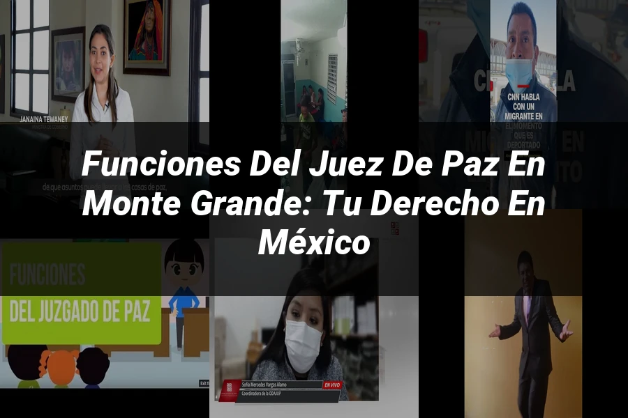 "Funciones del Juez de Paz en Monte Grande: Tu Derecho en México"