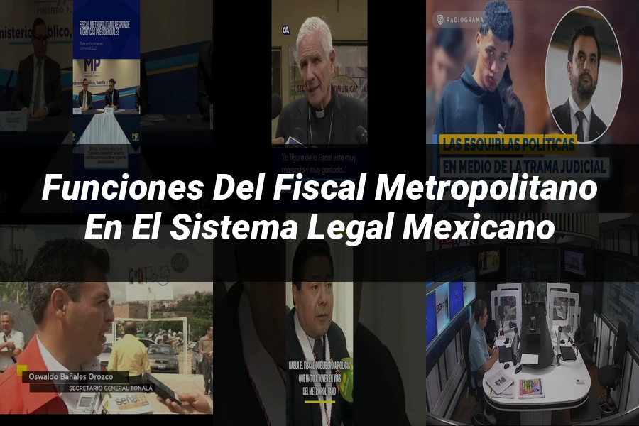 "Funciones del fiscal metropolitano en el sistema legal mexicano"