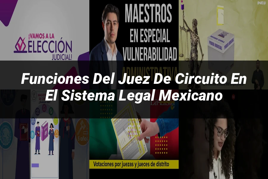 "Funciones del juez de circuito en el sistema legal mexicano"