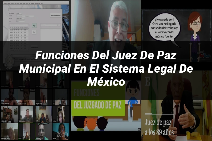 "Funciones del juez de paz municipal en el sistema legal de México"