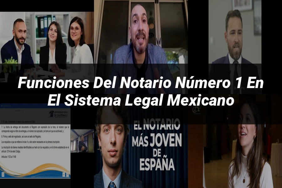 "Funciones del notario número 1 en el sistema legal mexicano"
