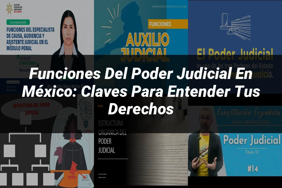 "Funciones del poder judicial en México: claves para entender tus derechos"
