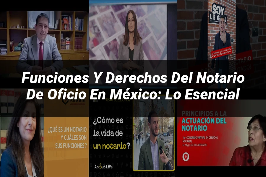 "Funciones y Derechos del Notario de Oficio en México: Lo Esencial"