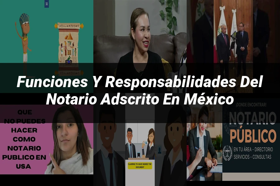 "Funciones y responsabilidades del notario adscrito en México"