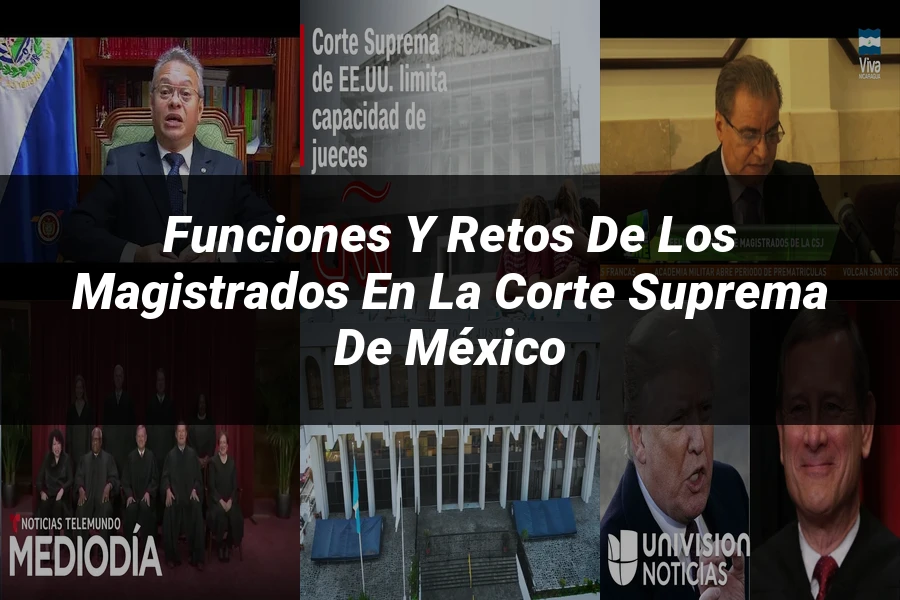 "Funciones y retos de los magistrados en la corte suprema de México"