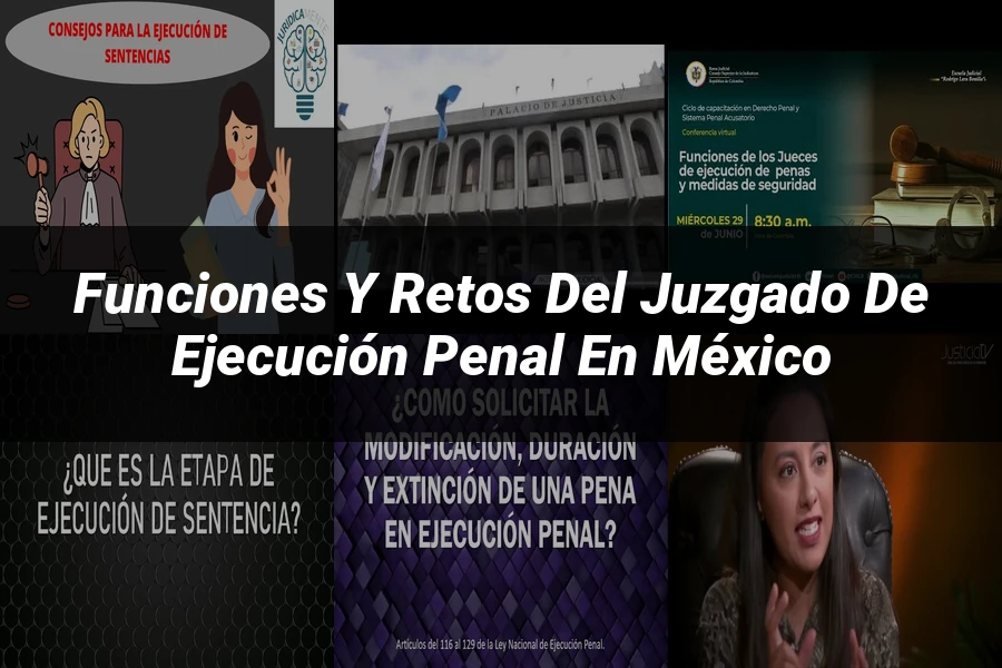 "Funciones y retos del juzgado de ejecución penal en México"