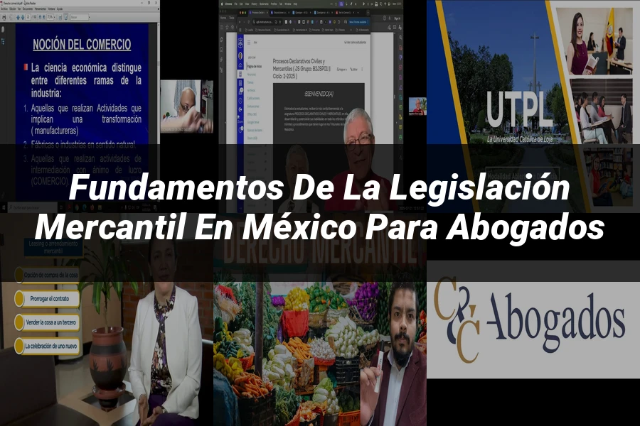 "Fundamentos de la Legislación Mercantil en México para Abogados"