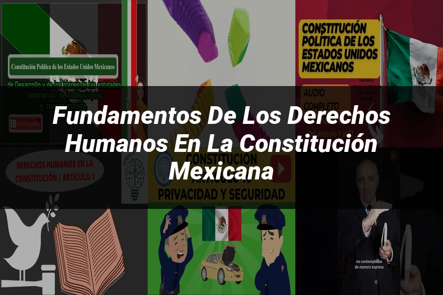 "Fundamentos de los Derechos Humanos en la Constitución Mexicana"