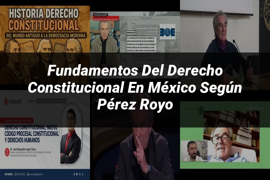 "Fundamentos del Derecho Constitucional en México según Pérez Royo"