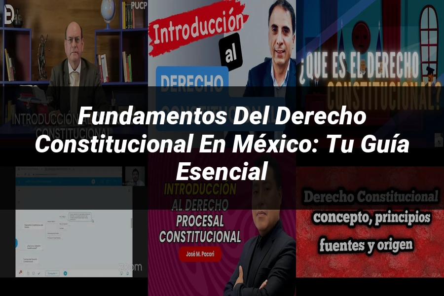 "Fundamentos del Derecho Constitucional en México: Tu guía esencial"